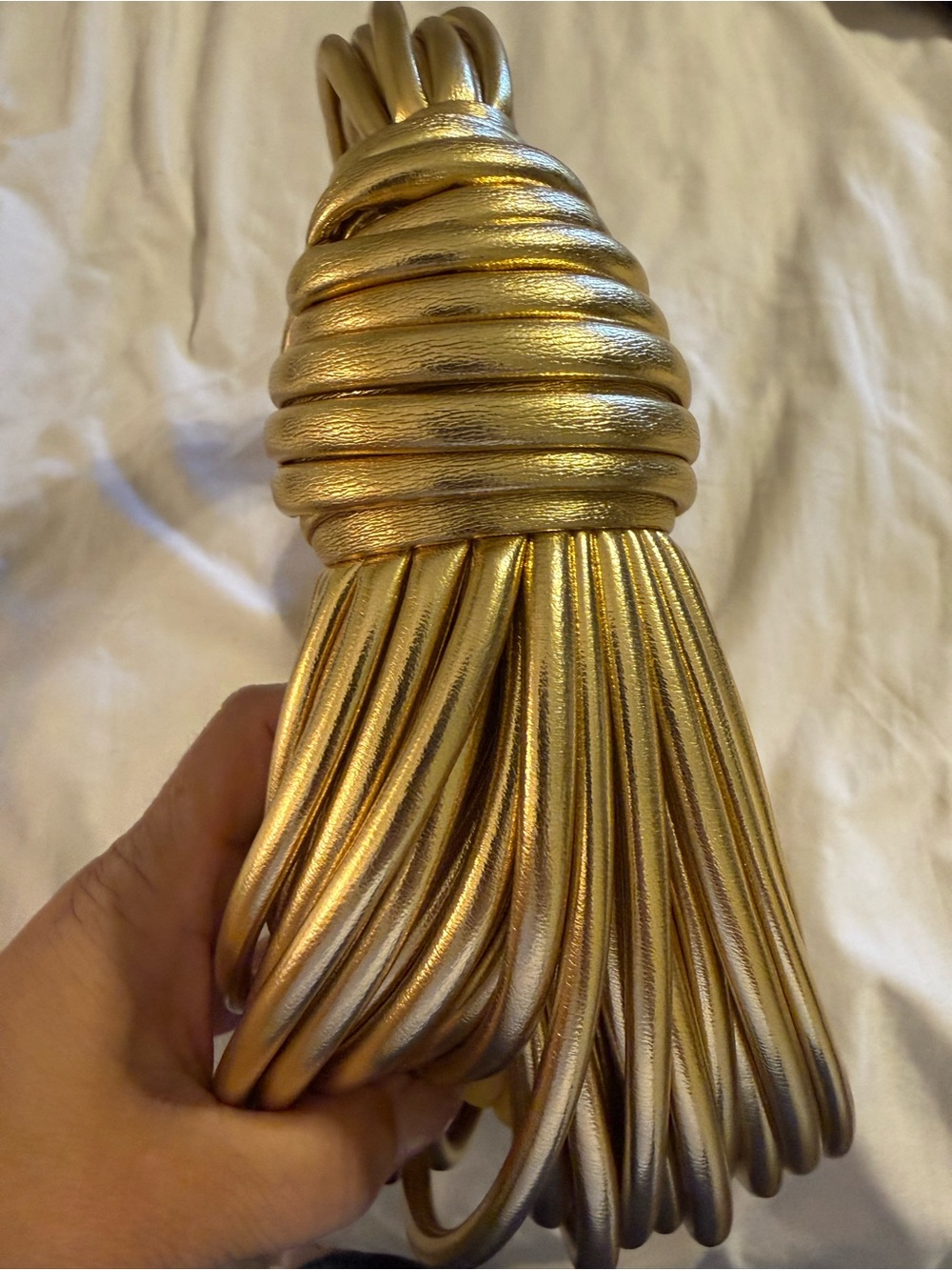 Metallic Gold Multi Strand Purse - Picture 3 of 6